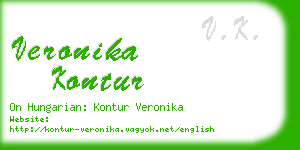 veronika kontur business card